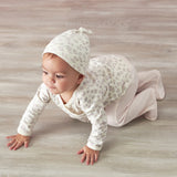 3-Piece Baby Girls Leopard Long Sleeve Shirt, Footed Pant, & Cap Set-Gerber Childrenswear Wholesale