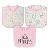 3-Pack Baby Girls Princess Terry Bibs-Gerber Childrenswear Wholesale