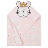 4-Piece Baby Girls Ballerina Hooded Towel & Washcloths Set-Gerber Childrenswear Wholesale