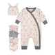 6-Piece Baby Girls Bunny Coveralls and Mittens Gift Set-Gerber Childrenswear Wholesale