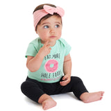 6-Piece Baby Girls Donut Onesies® Bodysuit & Pant Set-Gerber Childrenswear Wholesale