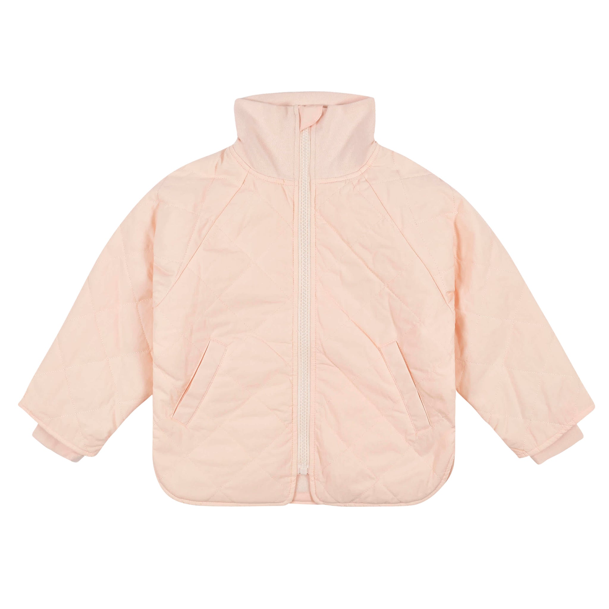Infant & Toddler Girls Blush Pink Quilted Jacket-Gerber Childrenswear Wholesale