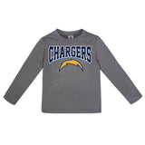 Los Angeles Chargers Toddler Boys Long Sleeve Tee Shirt-Gerber Childrenswear Wholesale