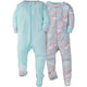 Gerber® Baby Girls' 2-Pack Rainbow Unionsuits-Gerber Childrenswear Wholesale