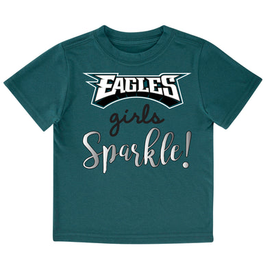 Philadelphia Eagles Toddler Girls Short Sleeve Tee-Gerber Childrenswear Wholesale