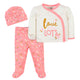 3-Piece Baby Girls Ballerina Take Me Home Set-Gerber Childrenswear Wholesale