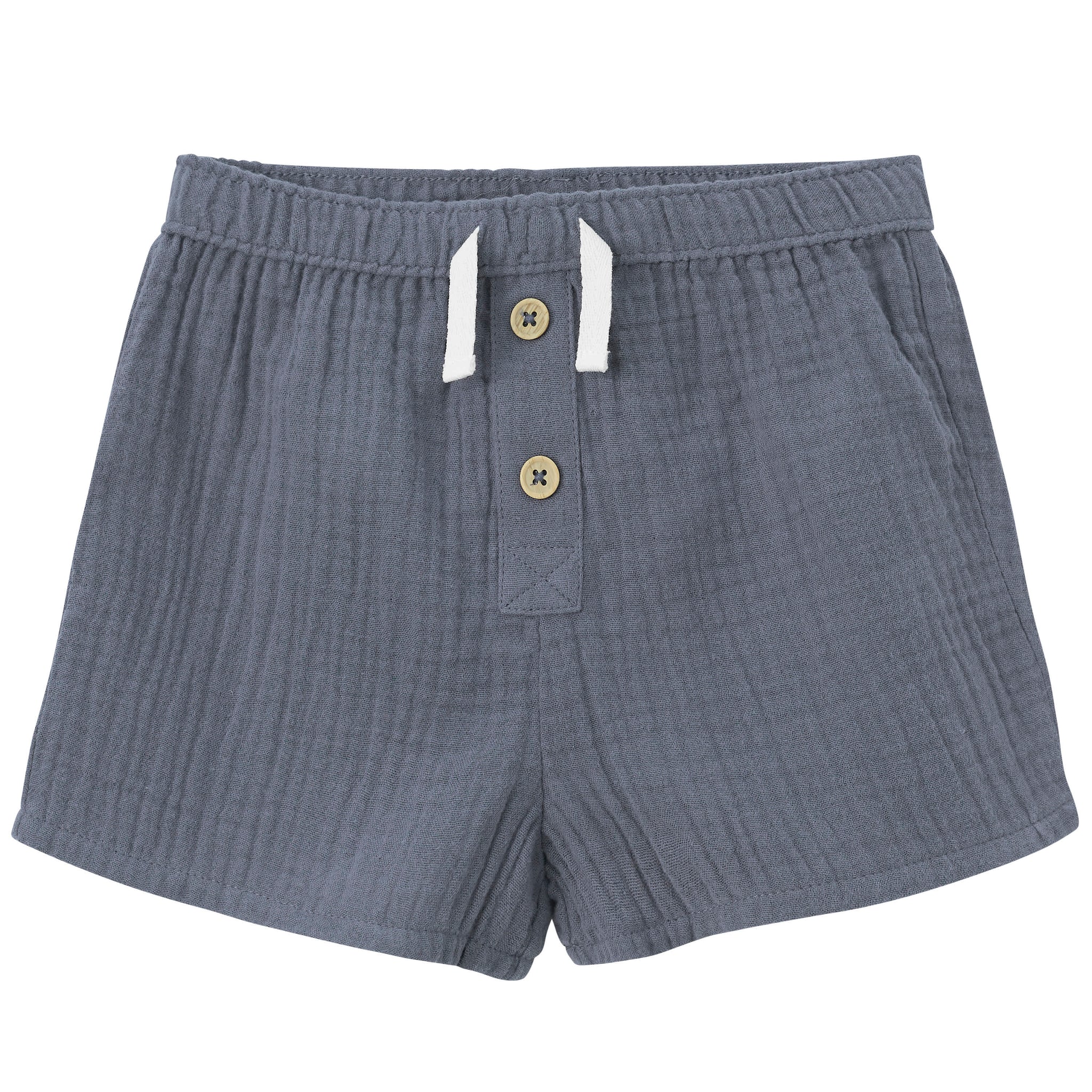 Infant & Toddler Slate Blue Gauze Shorts-Gerber Childrenswear Wholesale