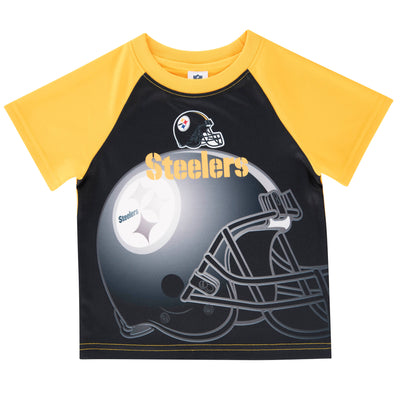 Pittsburgh Steelers Toddler Boys Short Sleeve Tee Shirt-Gerber Childrenswear Wholesale