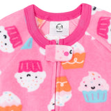 Baby Girls Cupcakes Fleece Pajama-Gerber Childrenswear Wholesale