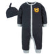 2-Piece Baby Boys Lion Coverall & Hat Set-Gerber Childrenswear Wholesale