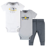 3-Piece Baby Boys Blast Off Short Sleeve Onesies® Bodysuits & Pants Set-Gerber Childrenswear Wholesale