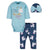 3-Piece Baby Girls Unicorn Bodysuit, Pant, & Cap Set-Gerber Childrenswear Wholesale