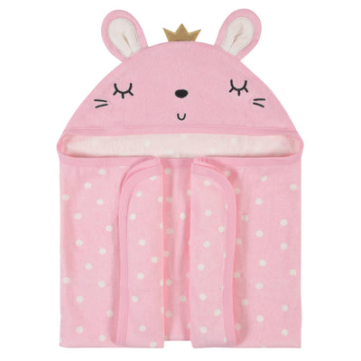 Baby Girls Floral Hooded Bath Wrap-Gerber Childrenswear Wholesale