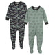 2-Pack Organic Baby Boys Dino Snug Fit Footed Pajamas-Gerber Childrenswear Wholesale
