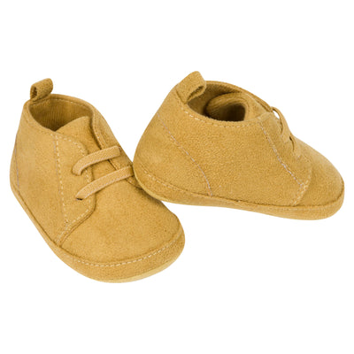 Baby Boys Taupe Faux Suede High Top Shoes-Gerber Childrenswear Wholesale