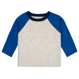 3-Pack Baby & Toddler Boys Royal Blues Long Sleeve Baseball Tees-Gerber Childrenswear Wholesale