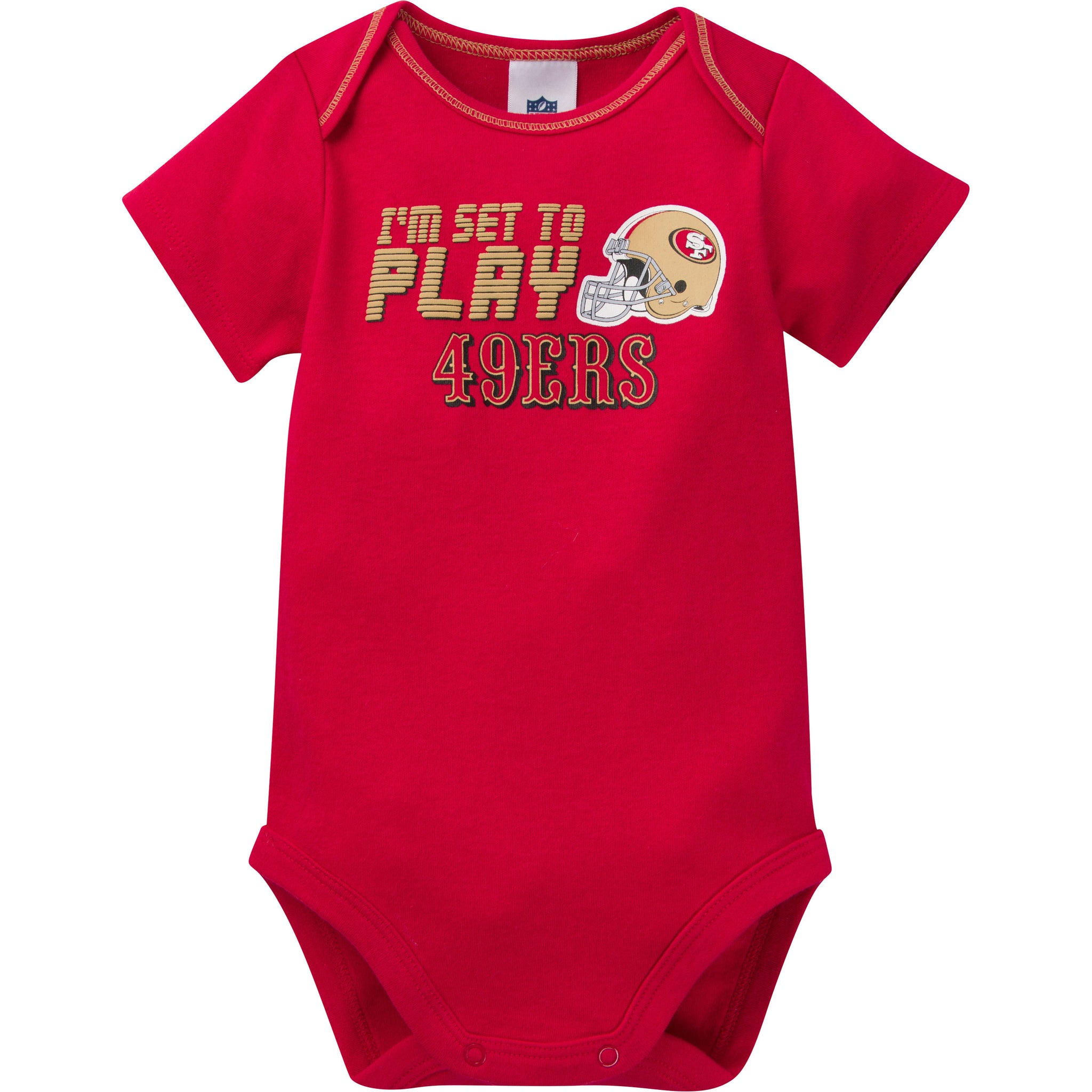 3-Pack Baby Boys 49Ers Short Sleeve Bodysuits-Gerber Childrenswear Wholesale