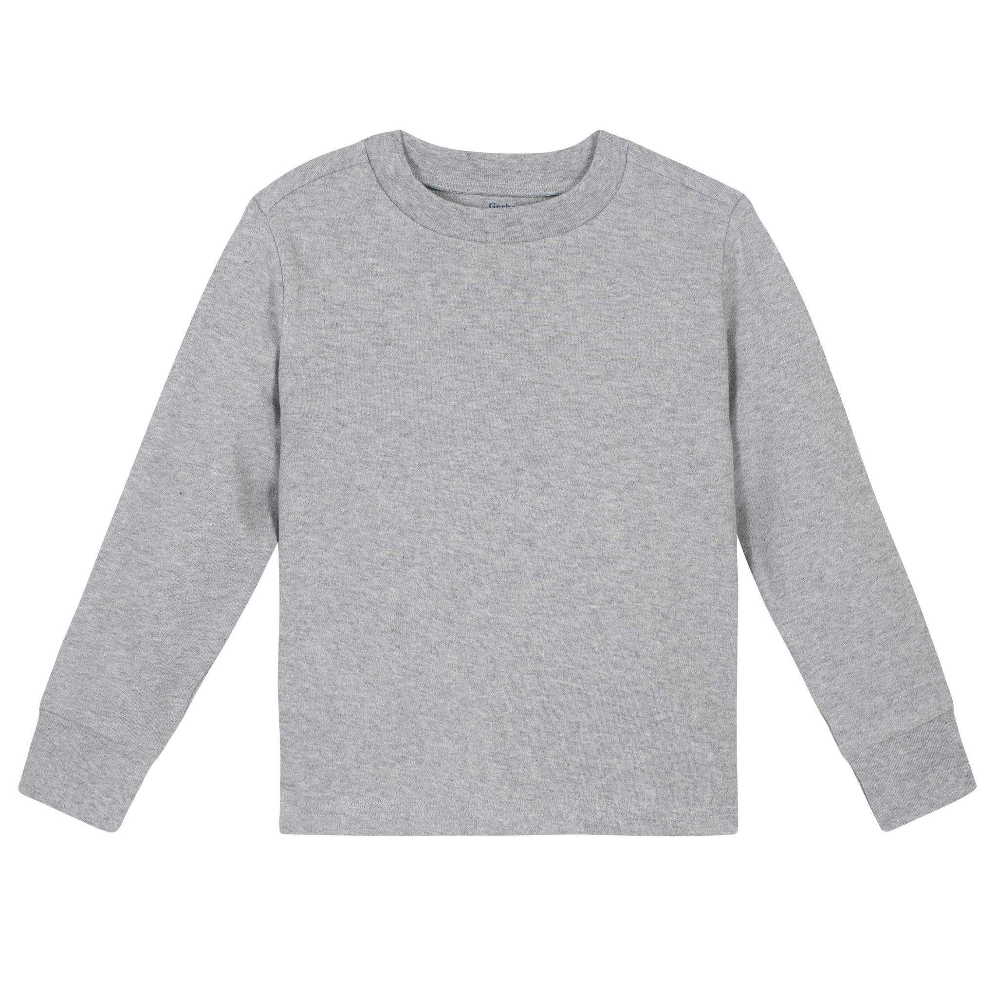 Premium Long Sleeve Tee in Light Grey-Gerber Childrenswear Wholesale