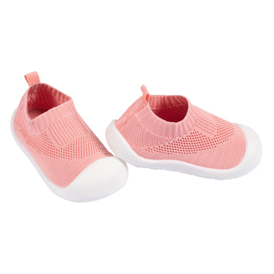 Infant & Toddler Girls Pink Stretchy Knit Slip-On Sneaker-Gerber Childrenswear Wholesale