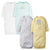 4-Pack Baby Neutral Animals Lap Shoulder Gowns-Gerber Childrenswear Wholesale