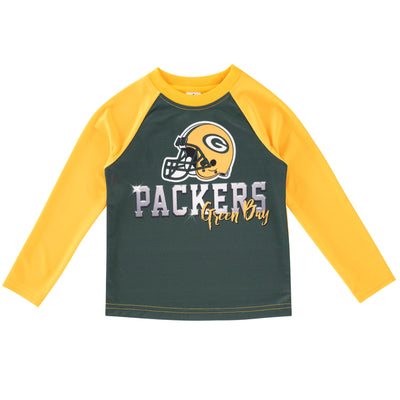 Green Bay Packers Toddler Boys Long Sleeve Tee-Gerber Childrenswear Wholesale