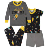 4-Piece Infant & Toddler Boys Blast Off Snug Fit Cotton Pajamas-Gerber Childrenswear Wholesale