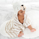 Organic Baby Boys Bear Hooded Bath Wrap-Gerber Childrenswear Wholesale