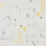 3-Pack Baby Neutral Elephants & Giraffes Long Sleeve Onesies® Bodysuits-Gerber Childrenswear Wholesale