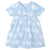 Infant & Toddler Girls Blue Floral Gauze Dress-Gerber Childrenswear Wholesale