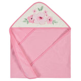 2-Pack Baby Girls Floral Hooded Towels-Gerber Childrenswear Wholesale