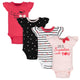 4-Pack Baby Girls Cherry Onesies® Bodysuits-Gerber Childrenswear Wholesale