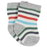12-Pack Baby & Toddler Boys Unbearably Cute Jersey Crew Wiggle Proof® Socks-Gerber Childrenswear Wholesale