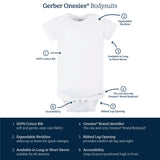 3-Pack Baby Neutral Bear Long Sleeve Onesies® Bodysuits-Gerber Childrenswear Wholesale
