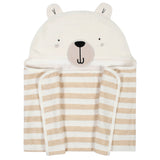 Organic Baby Boys Bear Hooded Bath Wrap-Gerber Childrenswear Wholesale