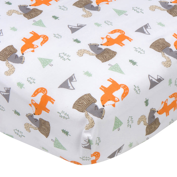 Baby Boys Woodland Fitted Crib Sheet-Gerber Childrenswear Wholesale