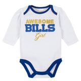 3-Piece Buffalo Bills Bodysuit, Pant, and Cap Set-Gerber Childrenswear Wholesale