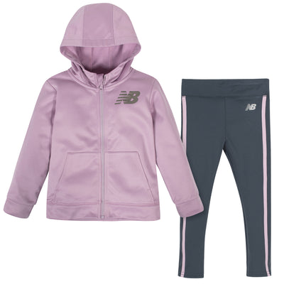 New Balance 2-Piece Girls' Fleece Jacket and Pants Set-Gerber Childrenswear Wholesale