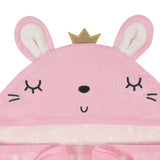 Baby Girls Floral Hooded Bath Wrap-Gerber Childrenswear Wholesale