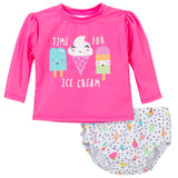 2-Piece Girls Frozen Treats Swim Set-Gerber Childrenswear Wholesale
