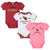 3-Pack Arizona Cardinals Short Sleeve Bodysuits-Gerber Childrenswear Wholesale