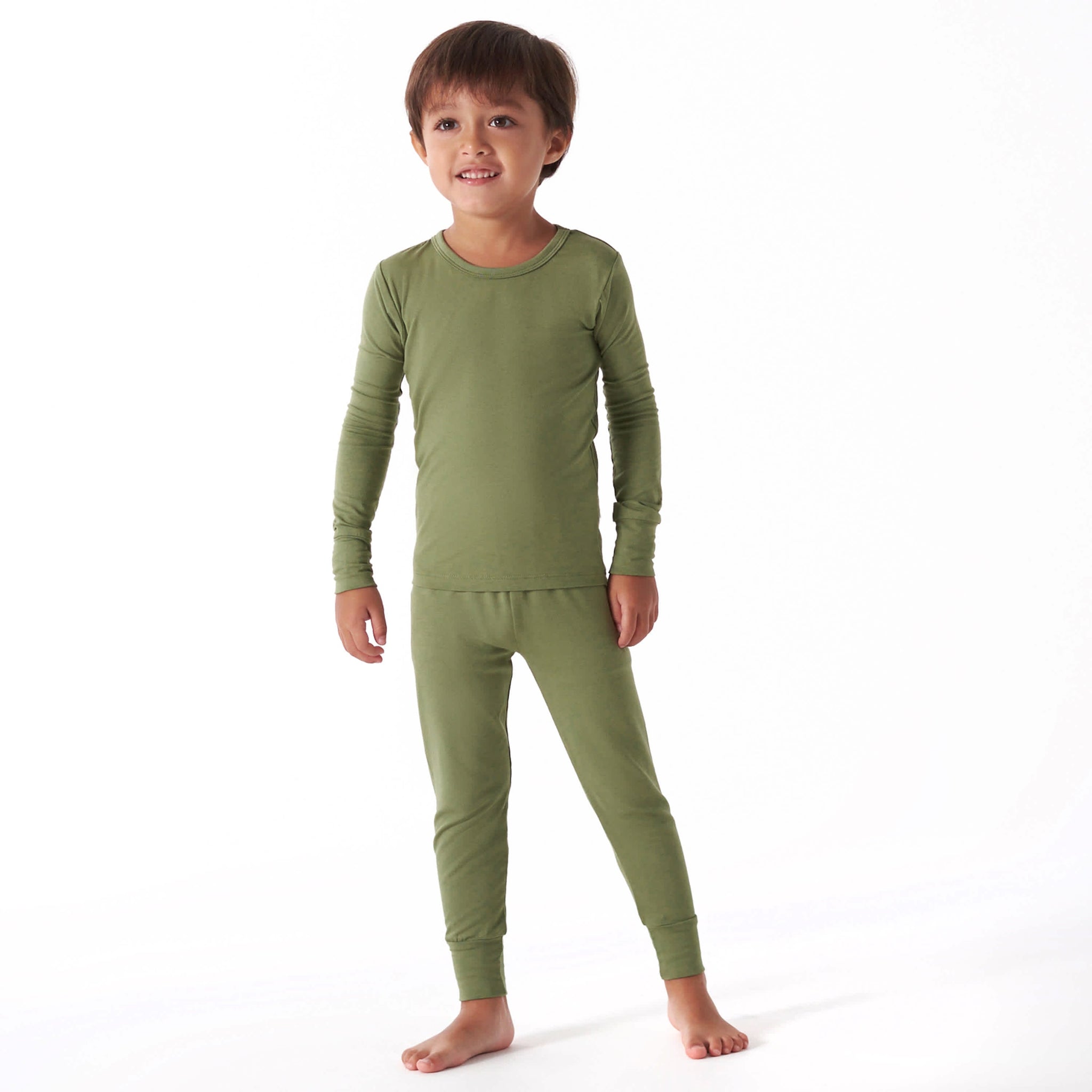2-Piece Infant & Toddler Moss Buttery Soft Viscose Made from Eucalyptus Snug Fit Pajamas-Gerber Childrenswear Wholesale