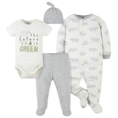 4-Piece Baby Boys Bear Outfit Set-Gerber Childrenswear Wholesale