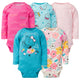 5-Pack Baby Girls Bear Long Sleeve Onesies® Bodysuits-Gerber Childrenswear Wholesale