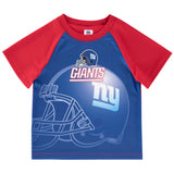 New York Giants Toddler Boys Short Sleeve Tee Shirt-Gerber Childrenswear Wholesale