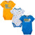 3-Pack Baby Boys Chargers Short Sleeve Bodysuits-Gerber Childrenswear Wholesale