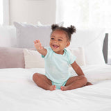 5-Pack Baby Neutral Giraffe Short Sleeve Onesies® Bodysuits-Gerber Childrenswear Wholesale