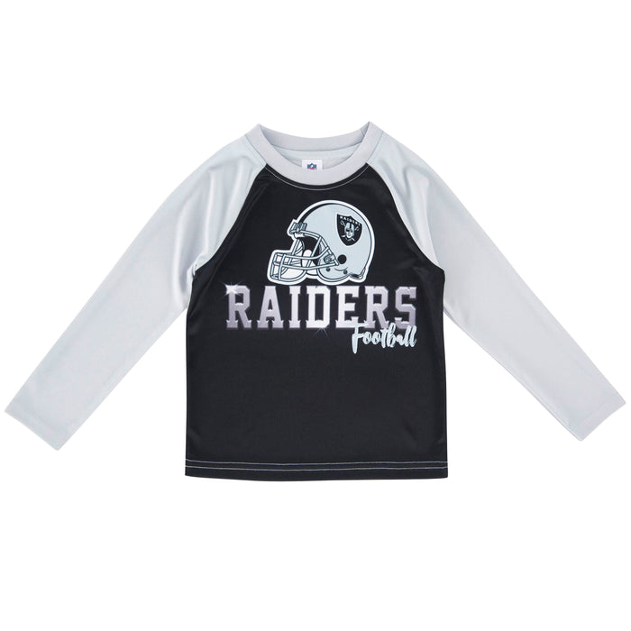 Las Vegas Raiders Toddler Boys Long Sleeve Tee-Gerber Childrenswear Wholesale