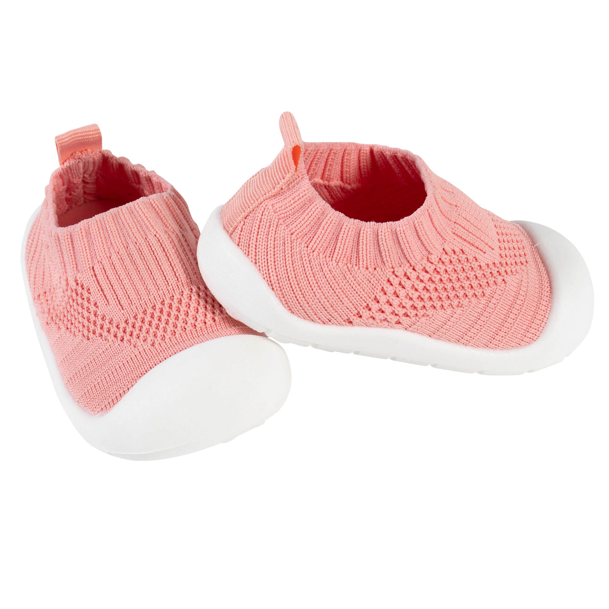 Baby Pink Stretchy Knit Slip-On Sneaker-Gerber Childrenswear Wholesale
