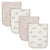 4-Pack Baby Neutral Safari Burp Cloths-Gerber Childrenswear Wholesale