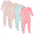 4-Pack Girls Llamas & Love Snug Fit Footed Cotton Pajamas-Gerber Childrenswear Wholesale